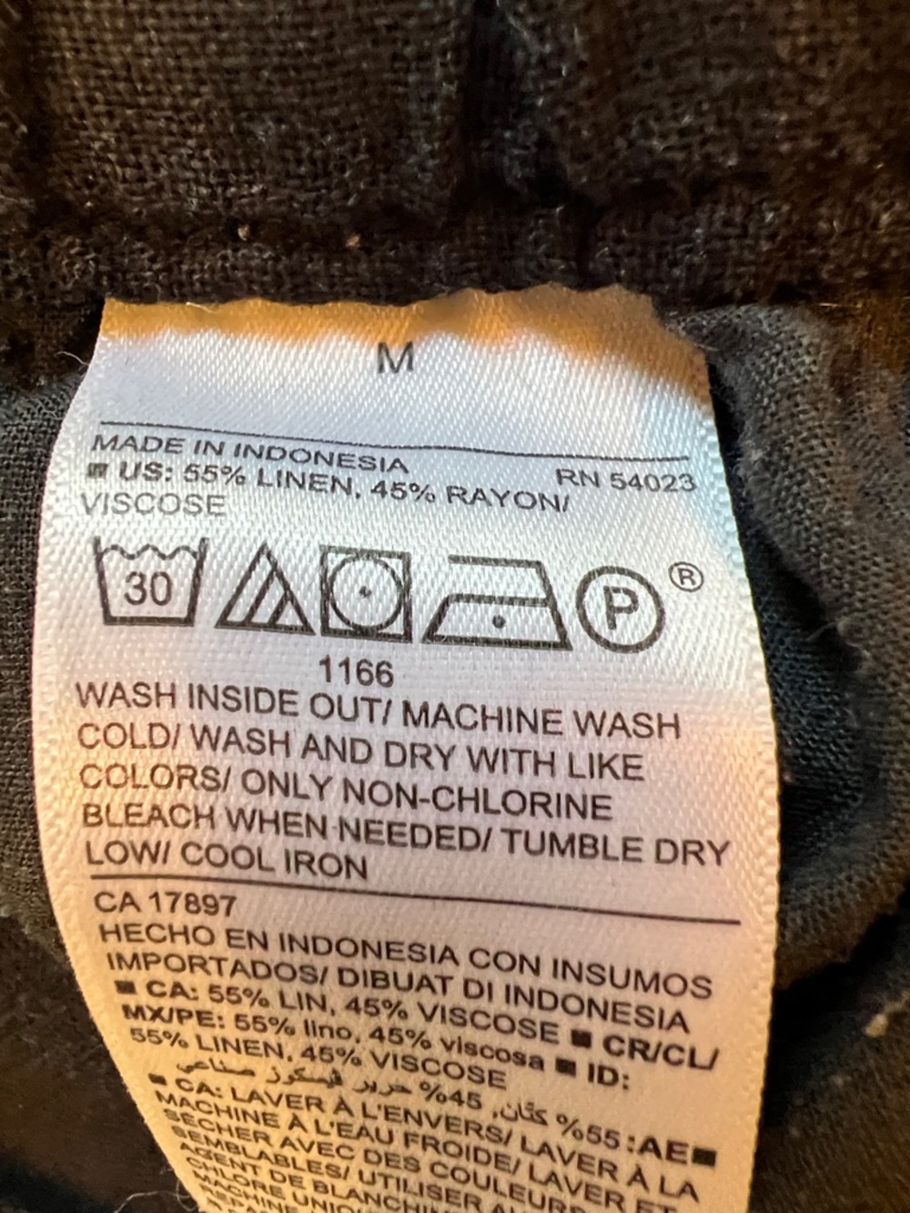 Old Navy Linen/Rayon Blend Wide Leg Draw-string Pants size M - Picture 9 of 16